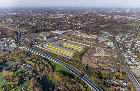 New construction DHL Logistik, former Opel site, former Opel administration building, construction