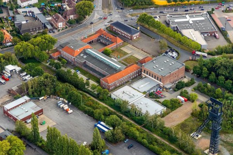 Aerial view, Technology and Start-up Centre Wattenscheid, Leithe, Bochum, Ruhr area, North