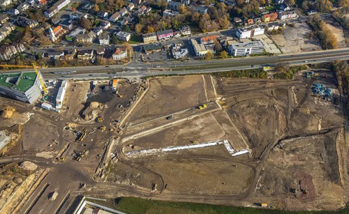 New construction DHL Logistik, former Opel site, former Opel administration building, construction
