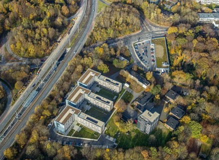 AKAFÖ student residences, Laerheidestraße, Querenburg, Bochum, Ruhr area, North Rhine-Westphalia,