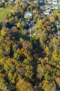 Weitmarer palace gardens, Kubus Museum in der Ruine Haus Weitmar, Weitmar, Bochum, Ruhr area, North
