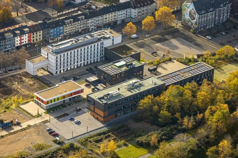 Former site Bochumer Verein, GHotel, new construction and construction site, Kultur Ruhr GmbH,