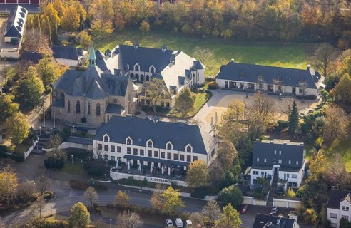 Cistercian monastery Bochum-Stiepel, Restaurant Klosterhof, Stiepel, Bochum, Ruhr area, North