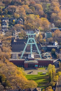 German Mining Museum, winding tower, Grumme, Bochum, Ruhr area, North Rhine-Westphalia, Germany,