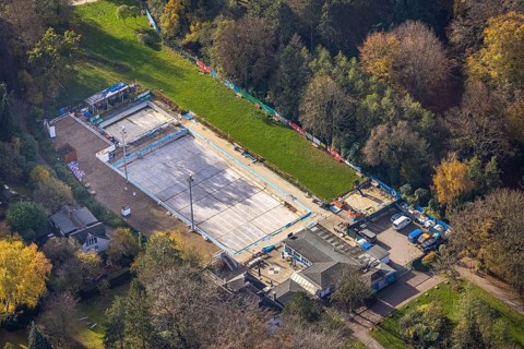 Renovation swimming pool Schwimmverein Blau-Weiß Bochum 1896, Am Wiesengrund, Weitmar, Bochum, Ruhr