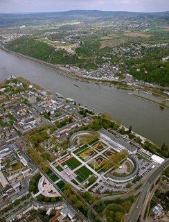 Aerial view, Federal Garden Show 2011 - Koblenz transformed - 15 April to 16 October 2011,