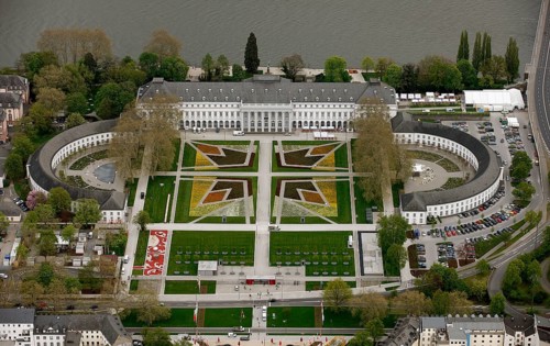 Aerial view, Federal Garden Show 2011 - Koblenz transformed - 15 April to 16 October 2011,