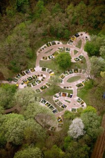 Aerial view, Ehrenbreitstein Fortress, Graves Garden, Federal Garden Show 2011 - Koblenz Transforms