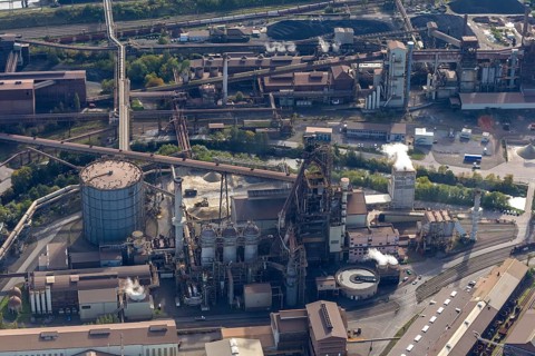 Dillinger Hütte, AG der Dillinger Hüttenwerke, rolling mill, steel mill, Saarstahl AG,