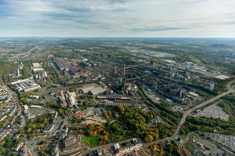 Dillinger Hütte, AG der Dillinger Hüttenwerke, rolling mill, steel mill, Saarstahl AG,