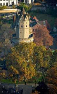The Round Tower, landmark of Andernach, corner defence tower in the town wall, defence tower,