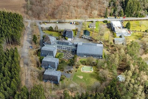 Aerial photo, CVJM Kreisverband Siegerland e.V., Wilgersdorf, Wilnsdorf, Siegerland, North