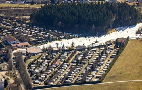 Campingpark und Wohnmobilpark Hochsauerland, Winterberg, Sauerland, North Rhine-Westphalia,