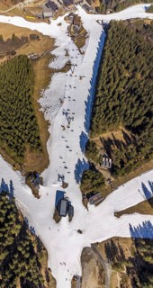 Poppenberg mountain station and chairlift, Winterberg, Sauerland, North Rhine-Westphalia, Germany,