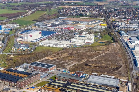 Aerial view, Stockumer Straße industrial estate, Wittener Industrie und Technologie Park, WITG,