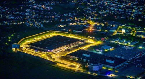 Aerial photo, Amazon logistics centre, Brauckstraße industrial estate, Rüdinghausen, Witten, Ruhr