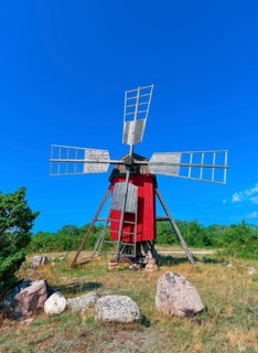Red windmill, Kristinelund, Öland, Sweden