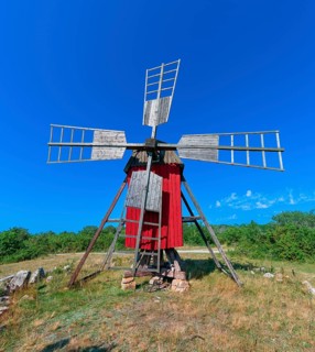 Red windmill, Kristinelund, Öland, Sweden