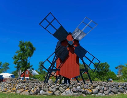 Old windmill, Löttorp-Högby, Öland, Sweden