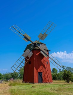 Old windmill, Dödevi, Öland, Sweden