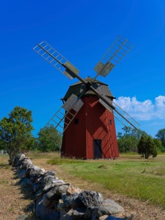 Old windmill, Dödevi, Öland, Sweden