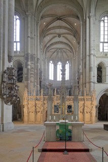 Altar and rood screen, interior view, Gothic St Mauritius and St Katharina, Magdeburg Cathedral,