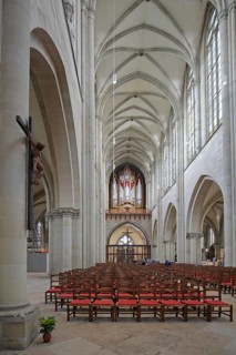 Gothic cathedral, interior view, St Mauritius and St Katharina, Magdeburg Cathedral, Magdeburg,