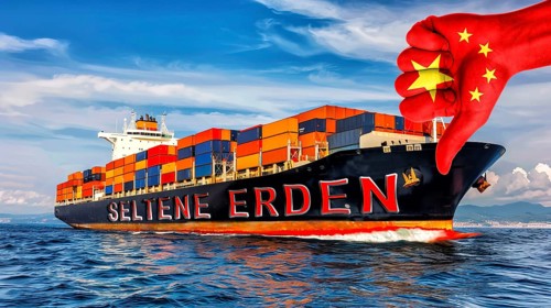 Symbolic image, China, export of rare earths, Germany, EU, European Union, Port of Hamburg, Port