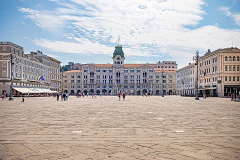 Piazza Unita dItalia in Trieste, Friuli-Venezia Giulia, Italy