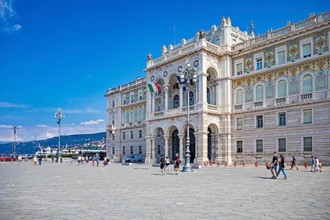 Piazza Unita dItalia in Trieste, Friuli-Venezia Giulia, Italy