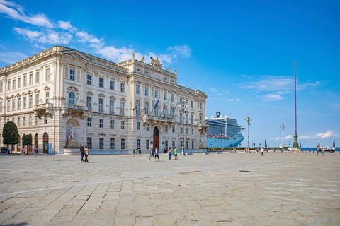 Piazza Unita dItalia in Trieste, Friuli-Venezia Giulia, Italy