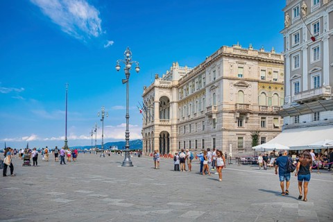 Piazza Unita dItalia in Trieste, Friuli-Venezia Giulia, Italy