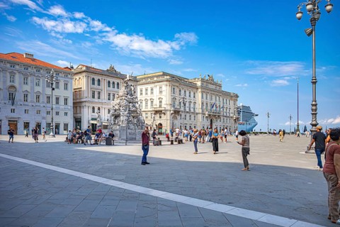 Piazza Unita dItalia in Trieste, Friuli-Venezia Giulia, Italy
