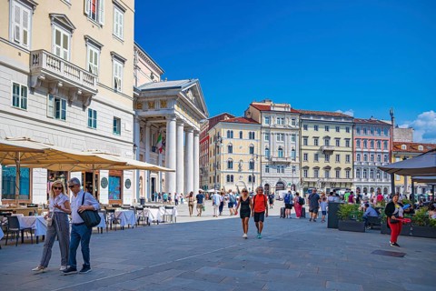 Piazza della Borsa in Trieste, Friuli-Venezia Giulia, Italy