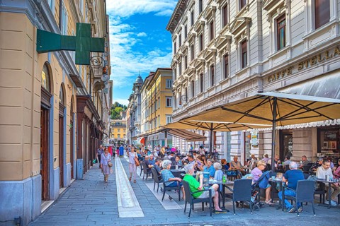 Via Dante Alighieri from Trieste, Friuli-Venezia Giulia, Italy