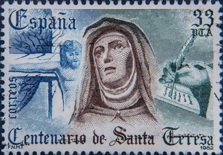Saint Teresa, Teresa of Ávila (1515-1582) was a Spanish mystic, Carmelite nun and reformer of the