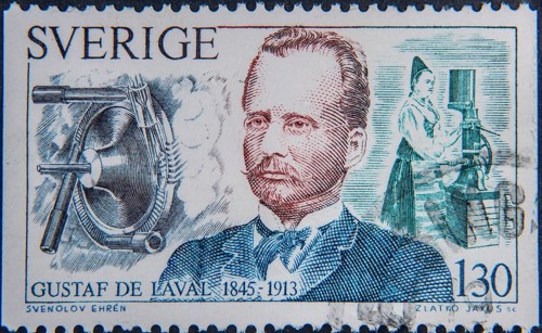 Gustaf de Laval, (1845-1913) was a Swedish civil engineer, doctor of philosophy, inventor and