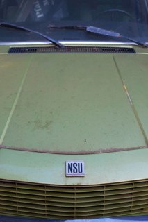 Photograph of the front and bonnet of an NSU RO 80, Hanover, Lower Saxony, Germany