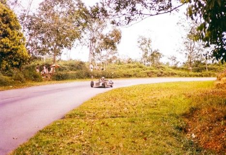Motor racing event, Gap Hill Climb, Singapore Motor Club, Singapore, south east Asia c 1963