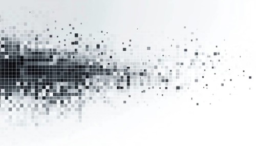 Abstract Geometric Composition Featuring Squares In Shades Of Grey On A White Background With