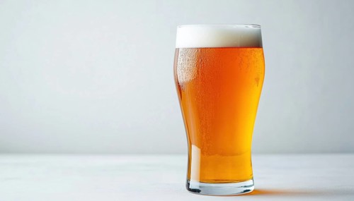 Refreshing Hazy New England Ipa Neipa Pale Ale Beer Poured Into A Full Glass On A White Background