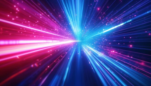 Futuristic Energy Technology Wallpaper: Abstract Science In Digital Image With Pattern, Neon Light,