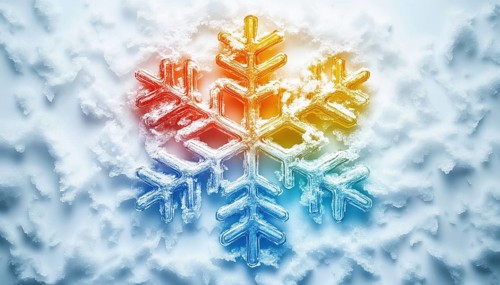 Temperature Protection Symbol: Sun Snowflake Sign For Weather Insulate Emblem With Thermal