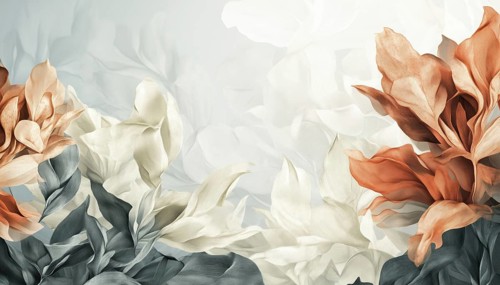 Abstract Plant Art: Botanical Wall Decor Featuring Floral And Foliage Designs In Abstract Shapes