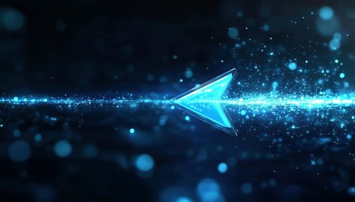 Uninterrupted Movement Of Cursor Arrow: Repeatedly Navigating With Cursor Arrow. Cursor Arrow In