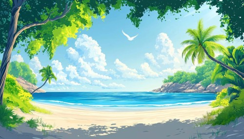 Tropical Island Beach: A Romantic Getaway For Summer Vacations Or Honeymoons With Stunning Sunsets