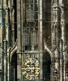 The cages from the radical anabaptist Münster rebellion in 1535, tower of Sankt Lamberti, St
