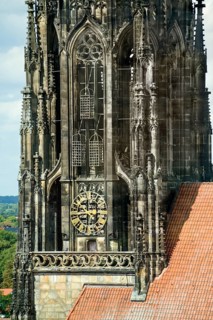 The cages from the radical anabaptist Münster rebellion in 1535, tower of Sankt Lamberti, St