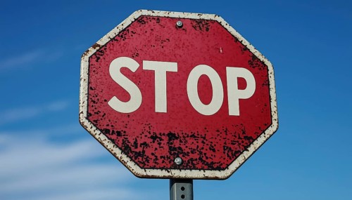 Continuous Prohibition Sign In Place Of Stop Sign For Ongoing Enforcement Of Rules And Regulations,