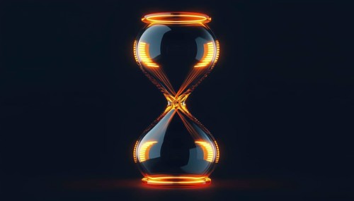 Hourglass Overlapping Overlay Logo. This Design Features An Hourglass Shape With Overlapping Layers